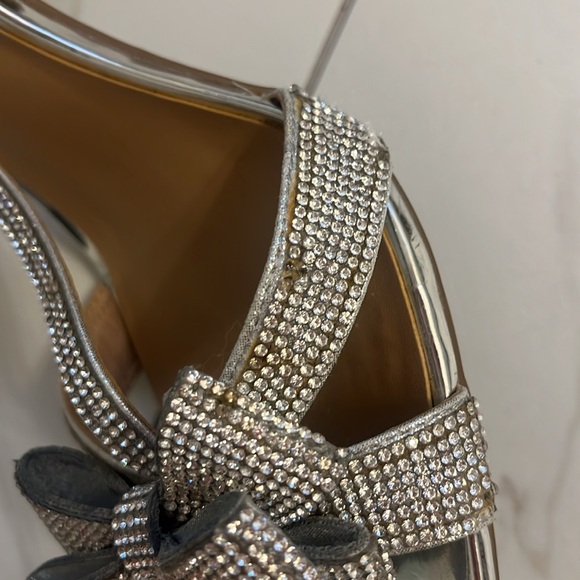 INC Sliver Sparkle Rhinstone Sandals - Size 11 - Picture 3 of 12